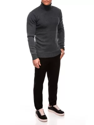Herrenpullover EDOTI E249 DUNKELGRAU