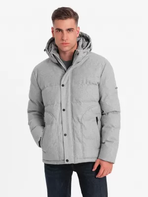 Jacke OMBRE OM-JAHP-0203 GRAUE MELANGE