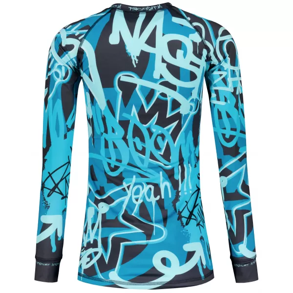  Frauenfunktionales Thermo -T -Shirt mit langen Ärmeln Premium ALTISPORT VOJ/ALW054TER01 SCHWARZ -BLUE 