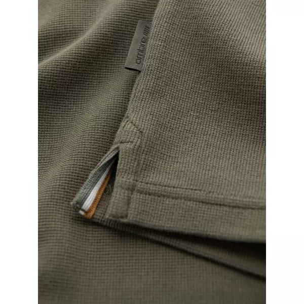  Herren t -Shirt mit langen Ärmeln OMBRE OM-LSCL-0120 OLIVE 