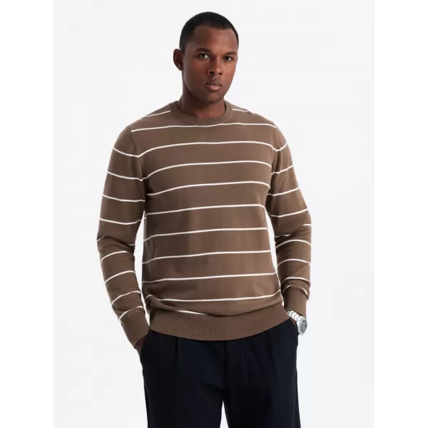  Herrenpullover OMBRE OM-SWSW-0143 BRAUN 