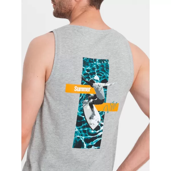  Tanktop OMBRE OM-TSTT-0191 GRAUE MELANGE 