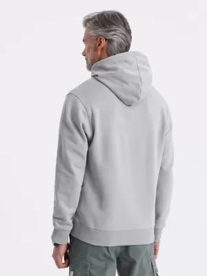 Herren -Sweatshirt OMBRE OM-SSBN-0177 GRAU