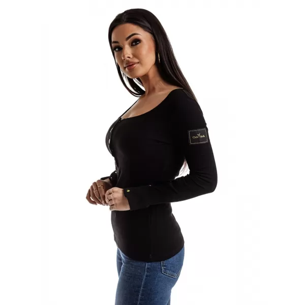  Hemd EDOTI LLR019 SCHWARZ 