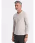 Herren t -Shirt mit einem langen Ärmel OMBRE OM-LSBL-0108 LEICHT BEIGE