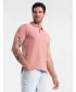 Herren t -Shirt mit einem Kragen OMBRE OM-POBS-0100 DUNKELROSA