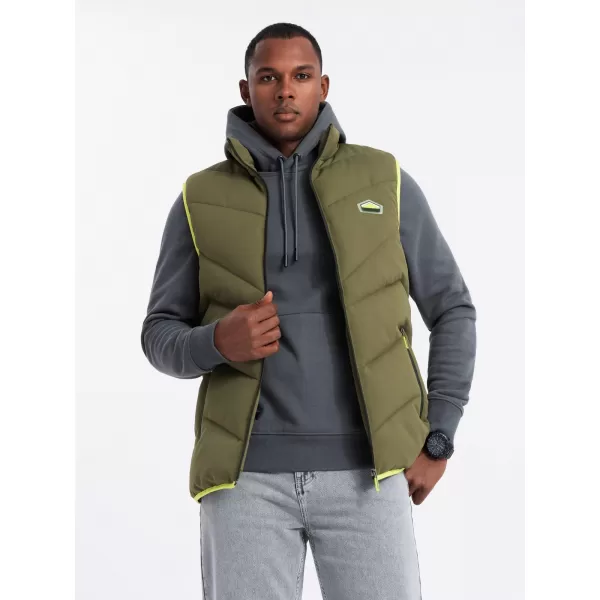  Weste OMBRE OM-JAVJ-0210 OLIVE 