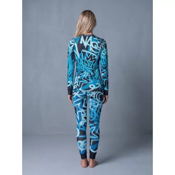  Frauenfunktionelle Thermohosen Prämie ALTISPORT VOJ/ALW054TER02 SCHWARZ -BLUE 