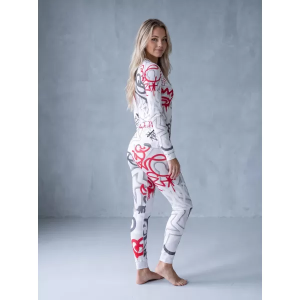  Frauenfunktionales Thermo -T -Shirt mit langen Ärmeln Premium ALTISPORT VOJ/ALW054TER01 GRAU -RED 