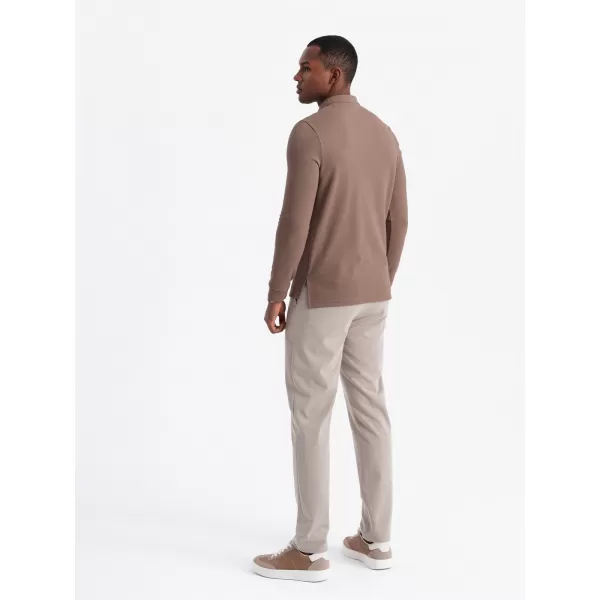  Hemd OMBRE OM-POLS-0131 BRAUN 