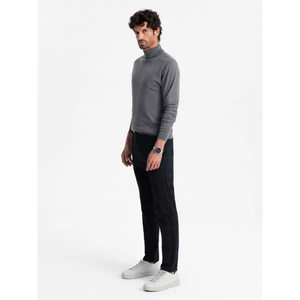  Herrenpullover OMBRE OM-SWTN-0101 GRAUE MELANGE 
