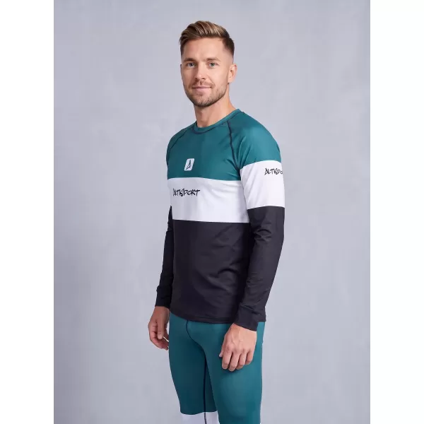 Funktionaler Term T -Shirt von Männern mit Langarmprämie ALTISPORT VOJ/ALM051TER01 KEROSIN/SCHWARZ 
