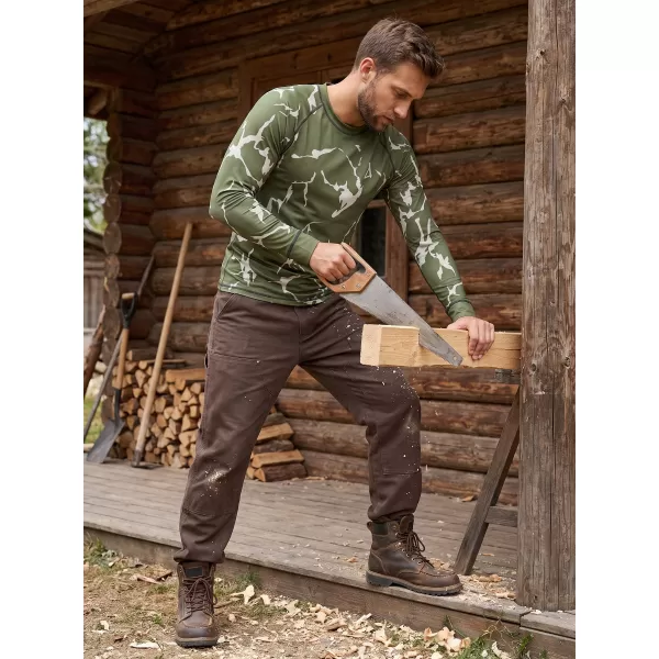  Funktionaler Term T -Shirt von Männern mit Langarmprämie ALTISPORT VOJ/ALM052TER01 KHAKI 