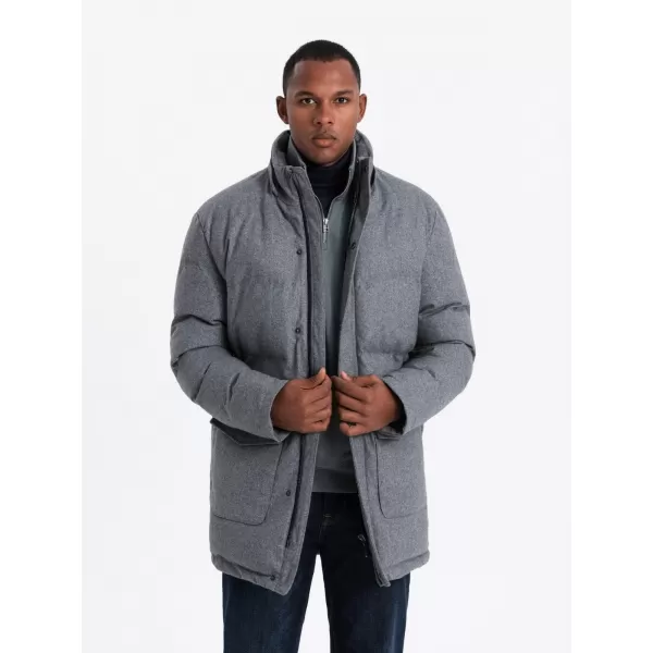  Jacke OMBRE OM-JALJ-0217 GRAUE MELANGE 