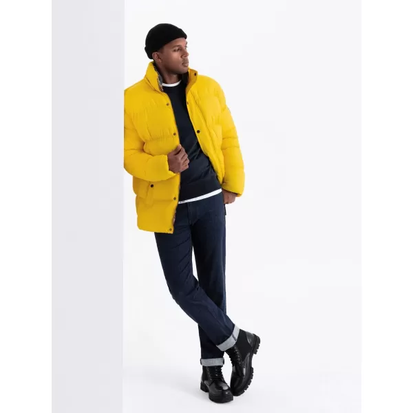  Herren Winterjacke OMBRE OM-JAHP-0205 GELB 