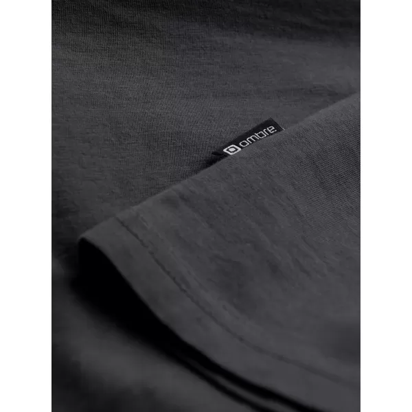  Herren t -Shirt mit einem langen Ärmel OMBRE OM-LSBL-0108 GRAPHIT 