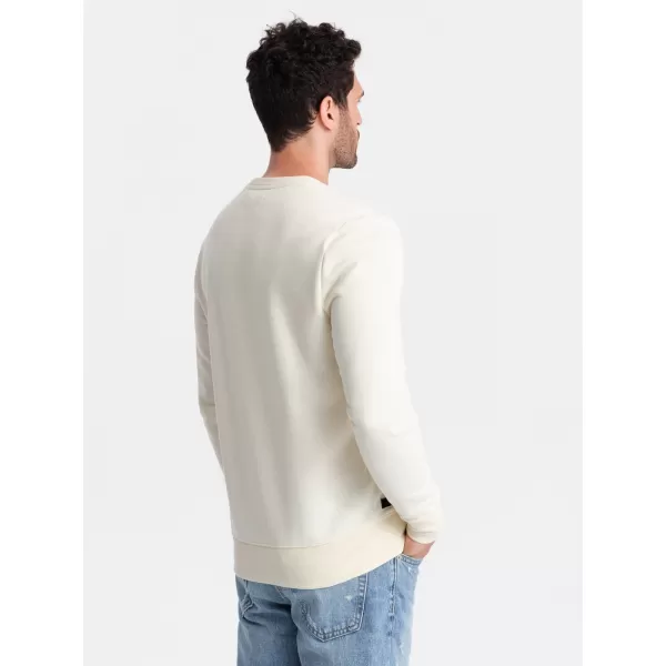 Herren -Sweatshirt OMBRE OM-SSBN-0159 CREME 