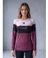 Frauenfunktionales Thermo -T -Shirt mit langen Ärmeln Premium ALTISPORT VOJ/ALW051TER01 BURGUND