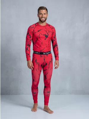 Die funktionelle Thermohosen für Männer Premium ALTISPORT VOJ/ALM052TER02 ROT