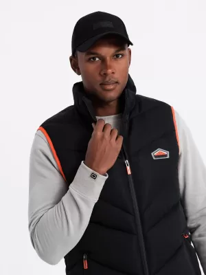 Weste OMBRE OM-JAVJ-0210 SCHWARZ