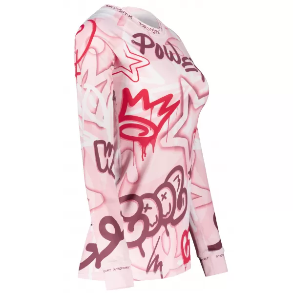 Frauenfunktionales Thermo -T -Shirt mit langen Ärmeln Premium ALTISPORT VOJ/ALW054TER01 ROSA 