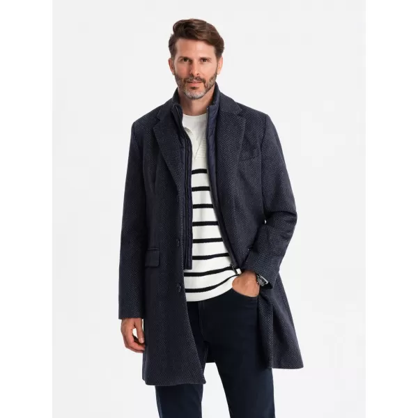  Männlicher Mantel OMBRE OM-COWC-0121 MARINEBLAU 