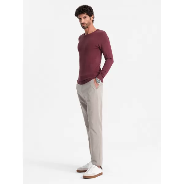  Herrenpullover OMBRE OM-SWBS-0106 BURGUND 