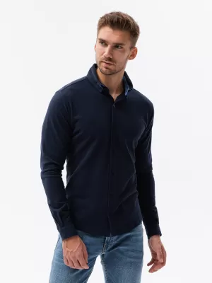 Hemd OMBRE OM-SHCS-0177 MARINEBLAU