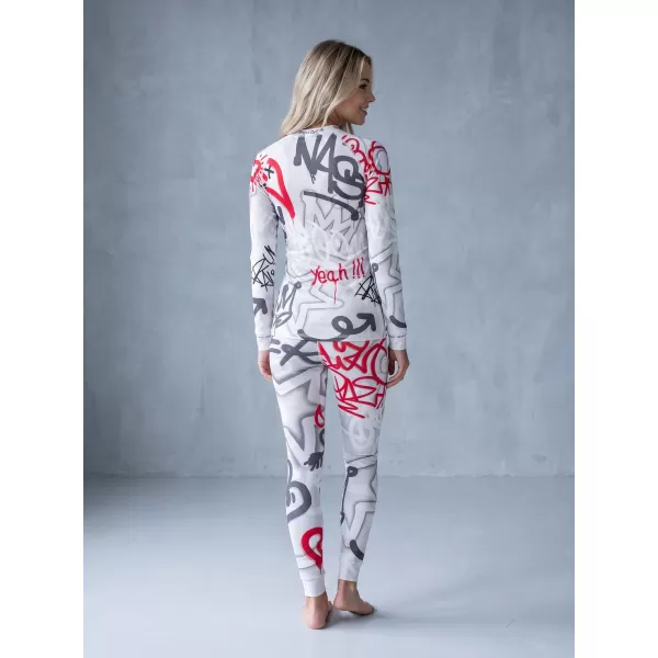  Frauenfunktionales Thermo -T -Shirt mit langen Ärmeln Premium ALTISPORT VOJ/ALW054TER01 GRAU -RED 