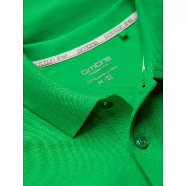  Herren t -Shirt mit einem Kragen OMBRE OM-POBS-0100 NEONGRÜN 