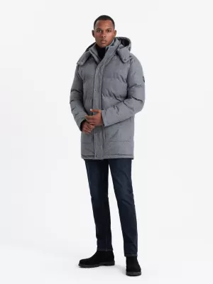Jacke OMBRE OM-JALJ-0217 GRAUE MELANGE