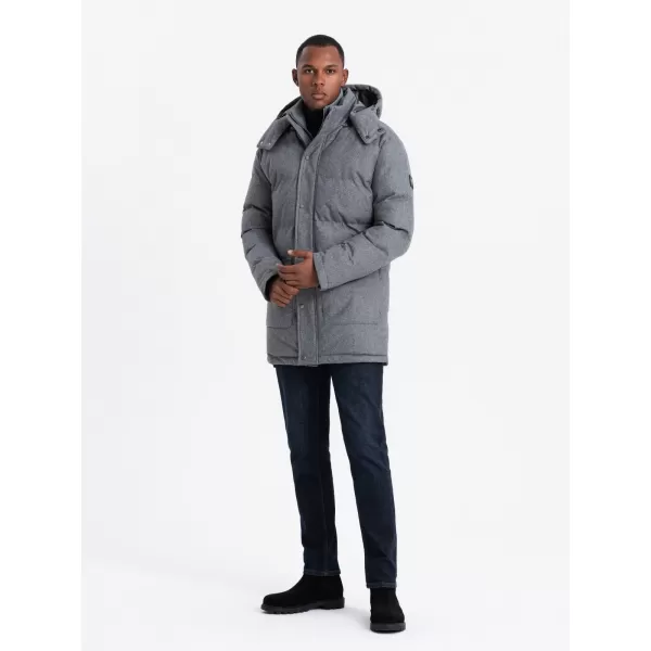  Jacke OMBRE OM-JALJ-0217 GRAUE MELANGE 