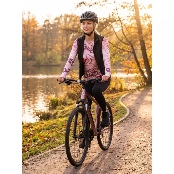  Frauenfunktionales Thermo -T -Shirt mit langen Ärmeln Premium ALTISPORT VOJ/ALW054TER01 ROSA 