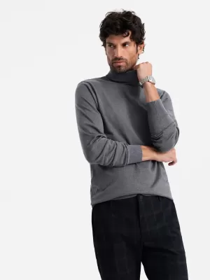 Herrenpullover OMBRE OM-SWTN-0101 GRAUE MELANGE