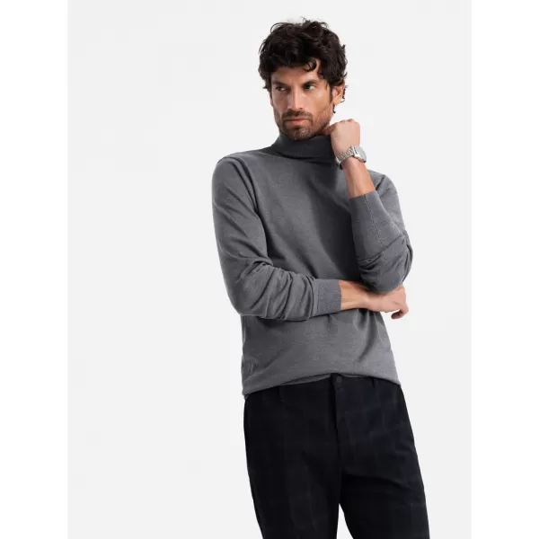  Herrenpullover OMBRE OM-SWTN-0101 GRAUE MELANGE 