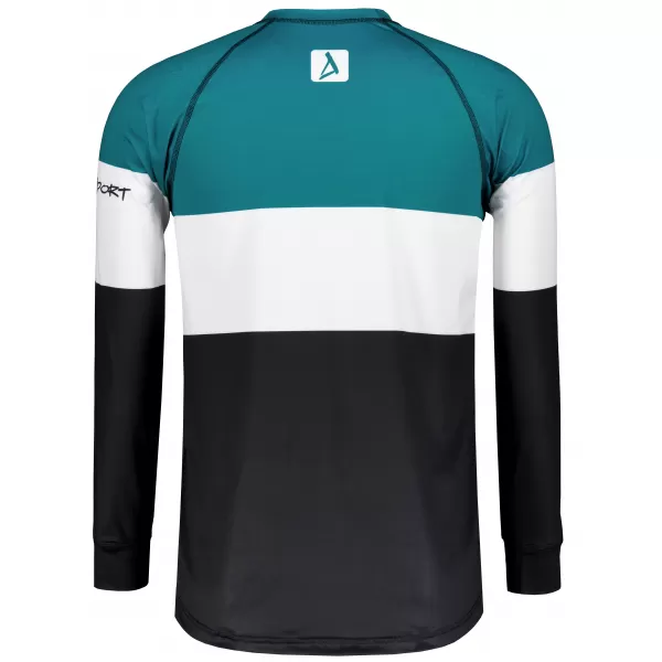  Funktionaler Term T -Shirt von Männern mit Langarmprämie ALTISPORT VOJ/ALM051TER01 KEROSIN/SCHWARZ 