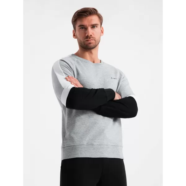  Herren -Sweatshirt OMBRE OM-SSNZ-22FW-003 GRAU 