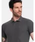 Herren t -Shirt mit einem Kragen OMBRE OM-POBS-0100 GRAPHIT