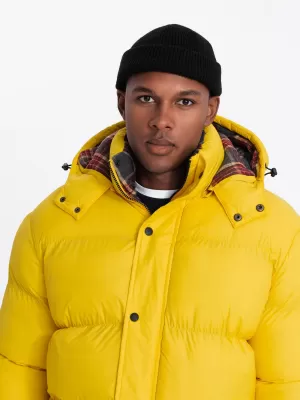 Herren Winterjacke OMBRE OM-JAHP-0205 GELB