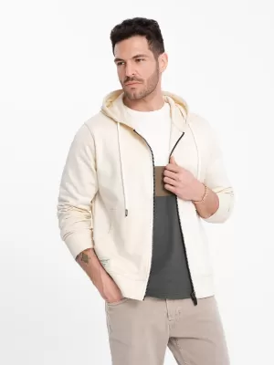 Herren -Sweatshirt OMBRE OM-SSBZ-0178 CREME