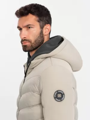 Jacke OMBRE OM-JALP-0172 BIEGE