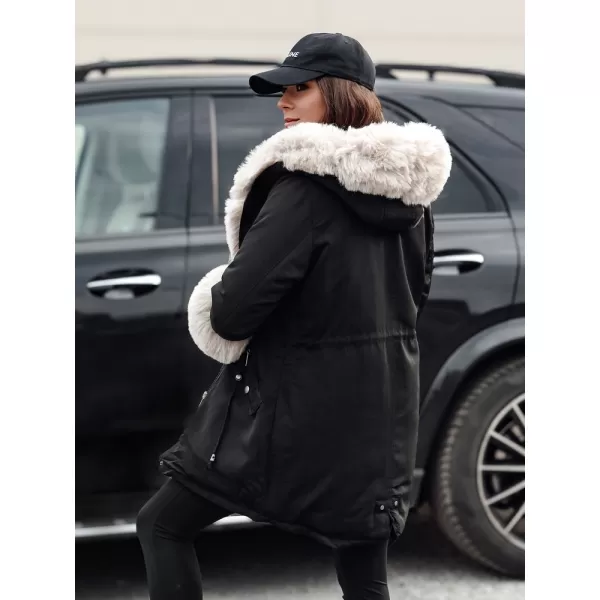  Mantel DSTREET CHARMFUR TY4771 SCHWARZ 