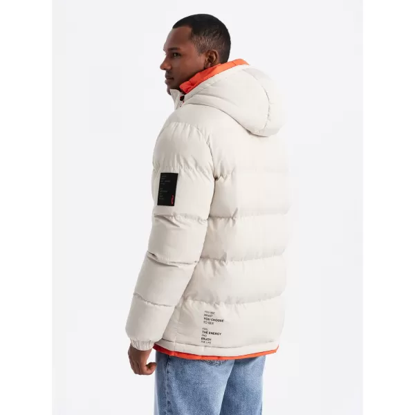  Herren Winterjacke OMBRE OM-JAHP-0208 ASCHE 