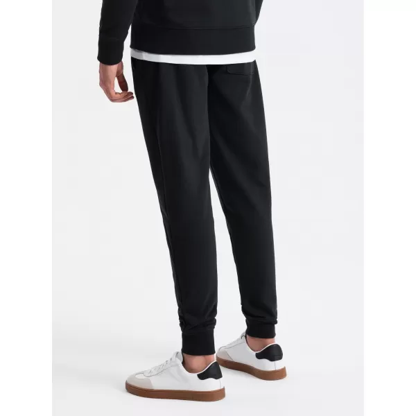  Herren -Traursanzüge OMBRE OM-PABS-0174 SCHWARZ 