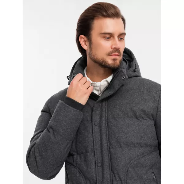 Jacke OMBRE OM-JAHP-0203 SCHWARZE MELANGE 