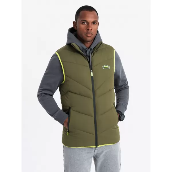  Weste OMBRE OM-JAVJ-0210 OLIVE 