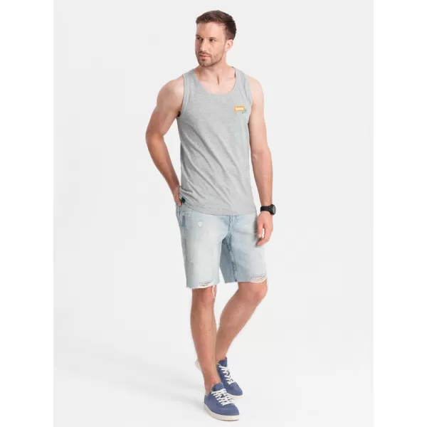  Tanktop OMBRE OM-TSTT-0191 GRAUE MELANGE 