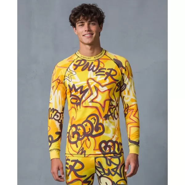  Funktionaler Term T -Shirt von Männern mit Langarmprämie ALTISPORT VOJ/ALM054TER01 BERNSTEIN 