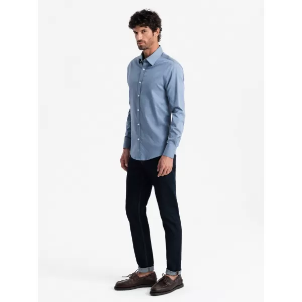  Hemd OMBRE OM-SHCS-0175 BLAU 