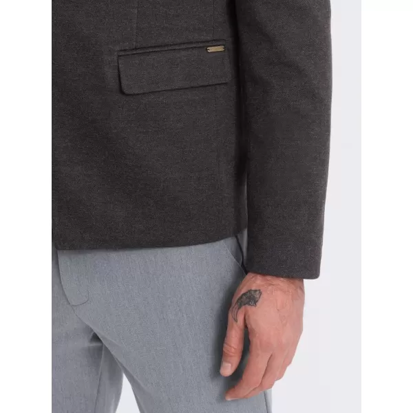  Jacke OMBRE OM-BLZB-0131 SCHWARZE MELANGE 